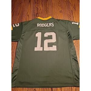 Aaron Rodgers Green bay Packers NFL Football Jersey #12 Youth XL 18-20 Boys